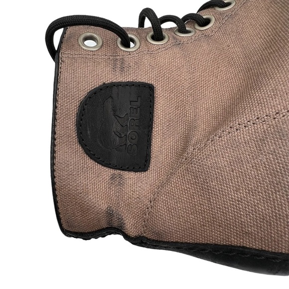 Sorel PDX 1964 Brown Black Wedge Ankle Boots Size 9 Women's - Picture 13 of 13